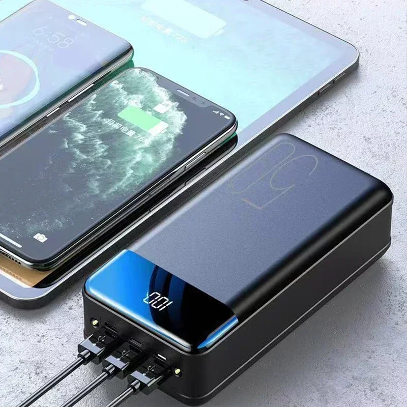 Фото 200000 mAh Power Bank большой емкости для мобильного телефона, сверхбыстрая зарядка, мобильный блок питания для планшета, мобильного компьютера, внешний источник питания №3
