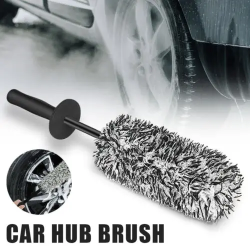 

45Cm Microfibre Wheel Woolly Wand -Microtough Microfibre Alloy Wheel Brush -Non Metal Car Fiber Brush Cleaning tools