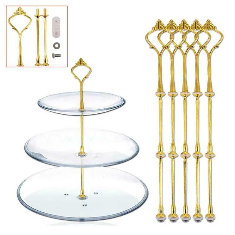 

Подставка для торта со съемной короной и без тарелки, 10 шт.