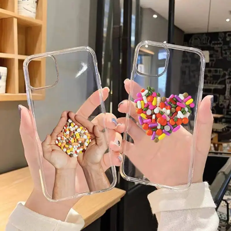 Чехол с докторской медицинской капсулой для телефона iPhone 11 12 Mini 13 Pro XS Max X 8 7 6s Plus 5 SE