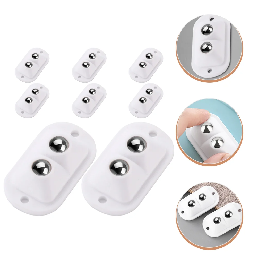 

Wheels Adhesive Mini Self Caster Whitefurniture Swivel Degree Rotation Sticky Pulley