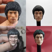 16 scale chinese star bruce lee head sculpt asian male soldier head played model for 12in action figures doll