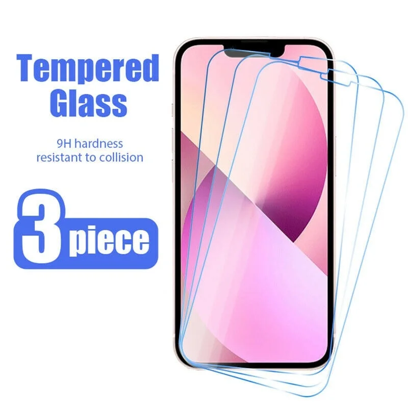 

Закаленное стекло 3X для iPhone 13, 12, 11, XR, XS, SE, 7 +, 8, 6, защита экрана без пузырьков, закаленное стекло для iPhone 11, 12, 13 Pro, XS Max