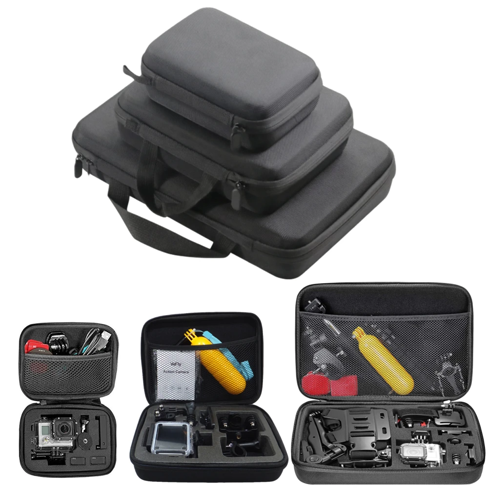 

Portable Carry Case Small Medium Large Size Accessory Anti-shock Storage Bag Box For Hero 9 8 7 SJCAM M20 SJ6 SJ7 Action Camera