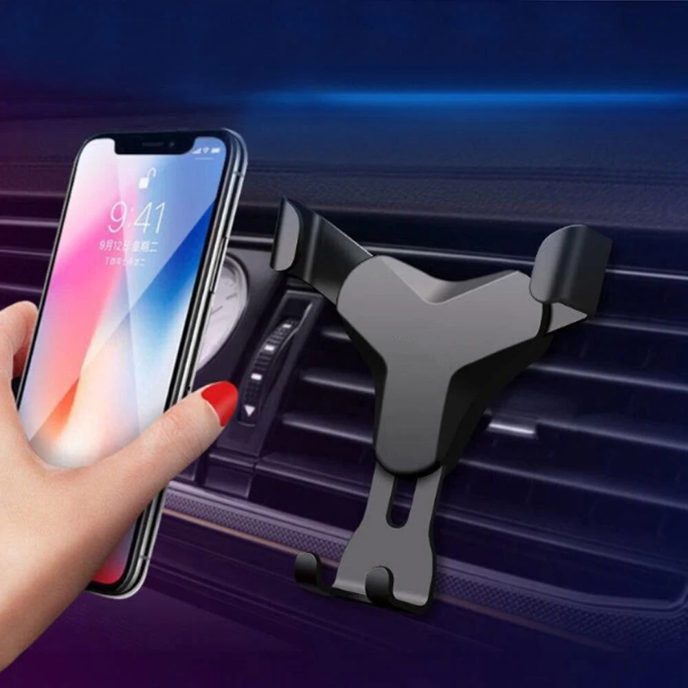 

Mobile In Car Phone Holder Stand Air Vent Support Mount Accessories Adjustable Angle ABS+rubber+aluminum Vehicle Bracket
