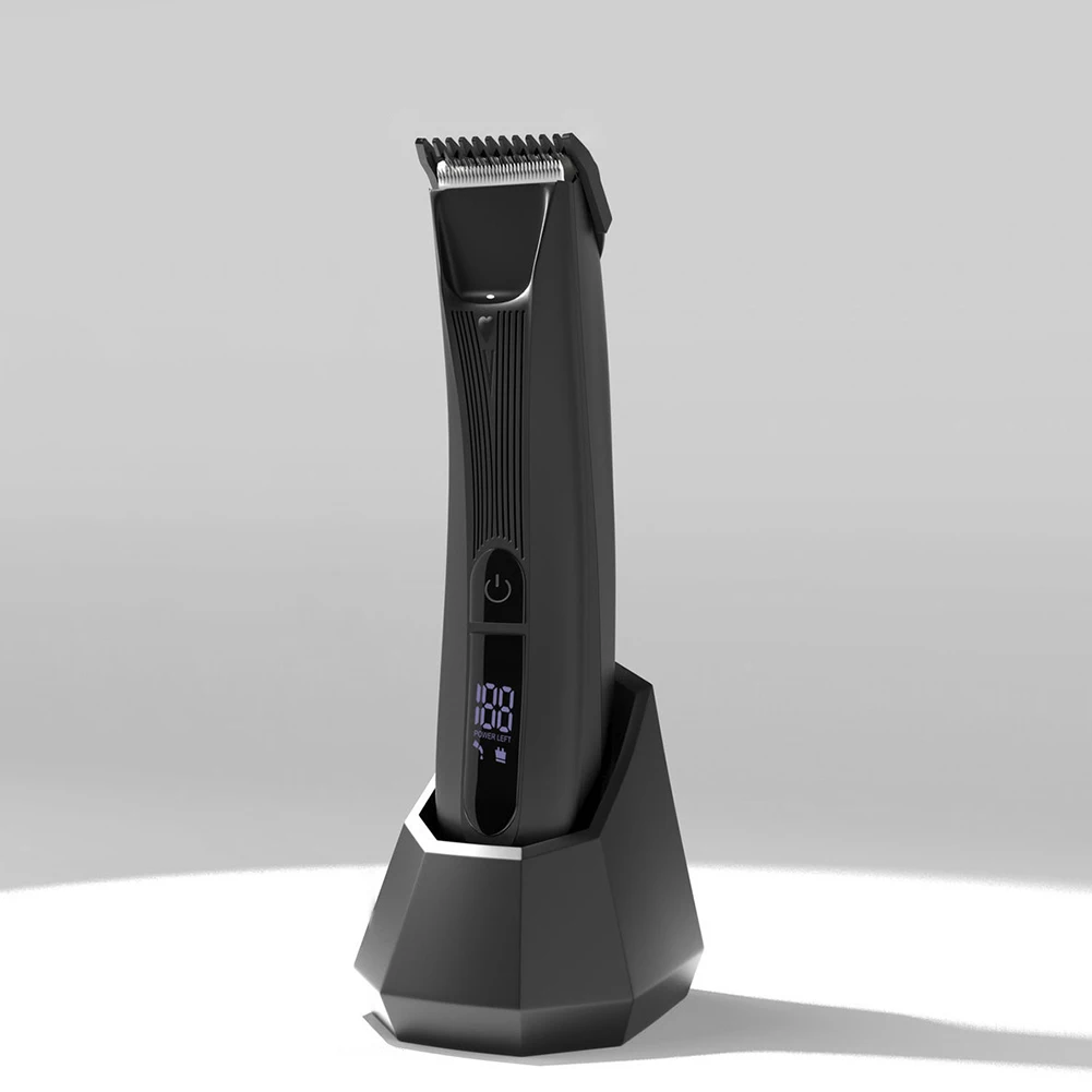 

Машинка для стрижки волос с зарядкой от USB, триммер с керамическими лезвиями для интимной области, инструмент для удаления волос с цифровым ...