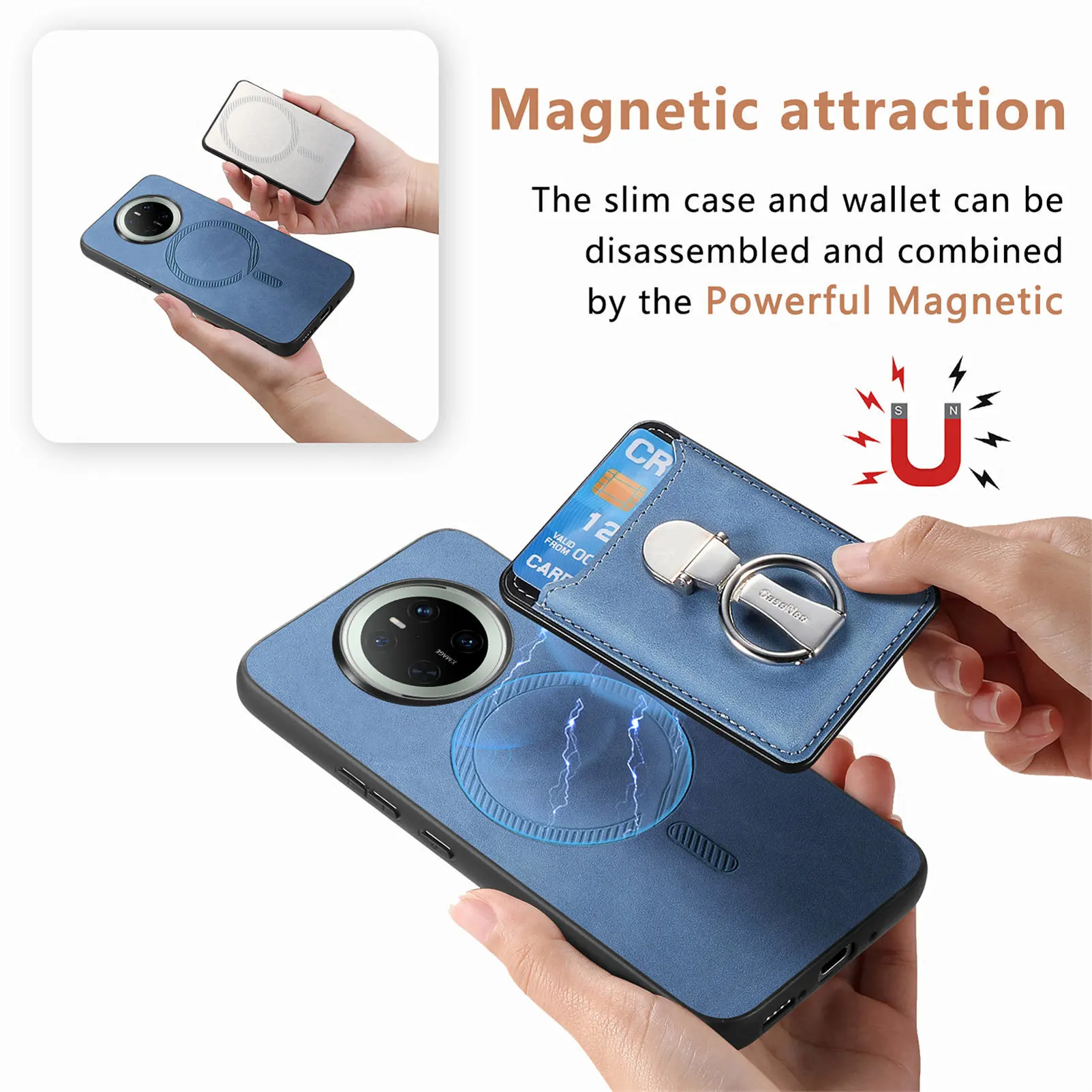 Кожаный чехол Skin Feel для Samsung Galaxy A16 A15 A14 A13 A12 A11 A10S A10 A06 A05S A05 A04E A03 F04 F54 F62 4G 5G Book Cover