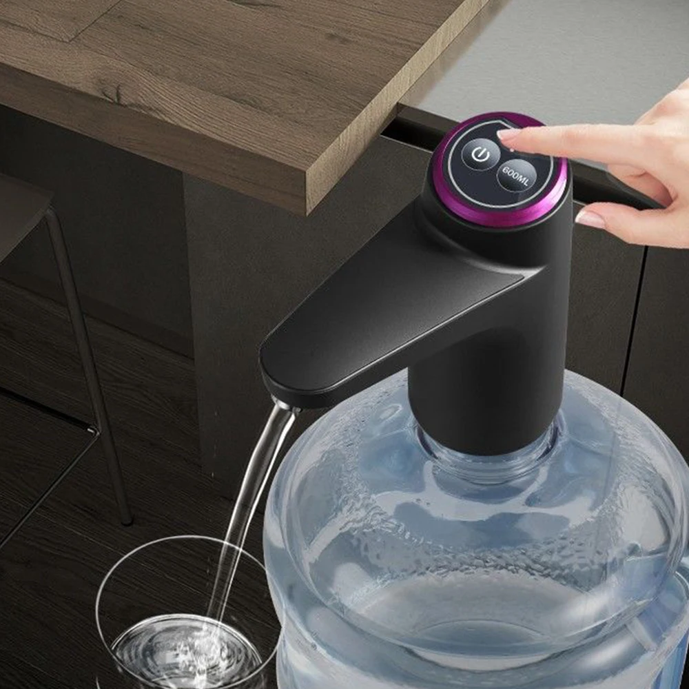 

KUALOOL Electric Water Dispenser Pump Water Bottle Pump USB Smart Water Pump Home Office One Click Auto Switch Drinking Dispense