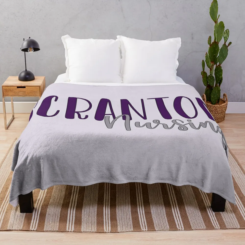 

Scranton NursingThrow Blanket Luxury Brand Blanket Blanket With Fur Microfiber Fabric King Flannel Blanket