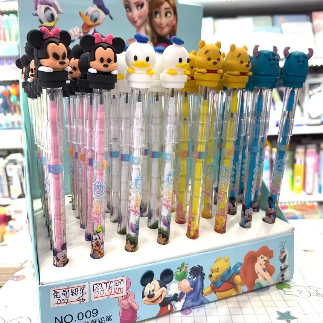 Winnie o Pooh Disney Bonito Pouco Não-afiada Lápis Escrita Prática Caligrafia Pintura Caneta Kawaii Prêmio 56 Pçs