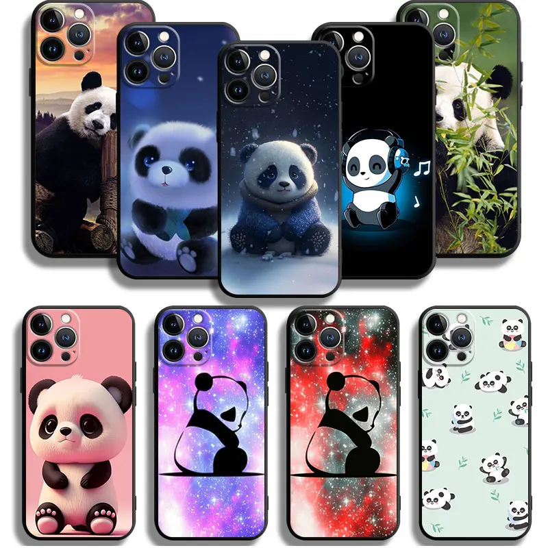 

Smartphone Phone Case For Apple iPhone 14 Pro Max 11 12 13 X XR XS 7 Plus 6S 8 6 Mini 5 12mini 13mini Cartoon Lovely Panda