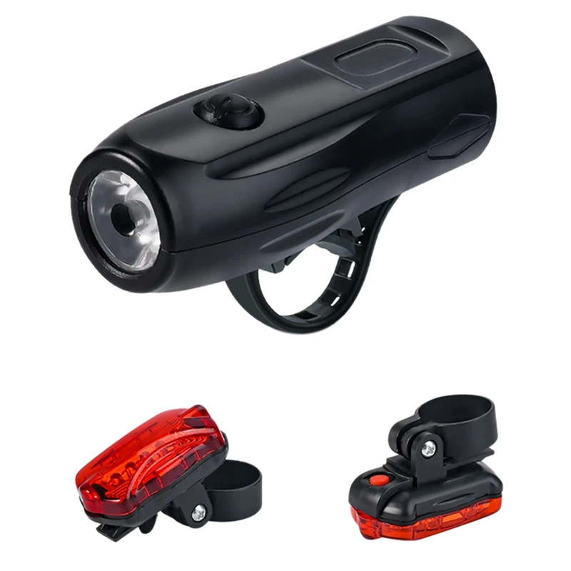 

Bike Light Set, Super Bright Waterproof Cycling Lights and Bike Taillight,5 Light Mode Fits All Bicycles Night Riding