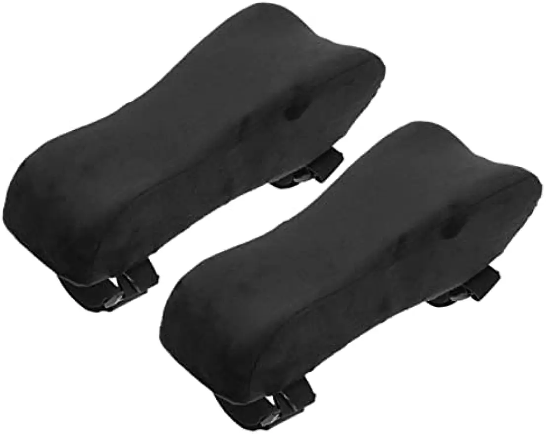 

2pcs Chairs Black Supple Pad Wheelchair Armrest Memory Rest Rests Computer Protector Gaming Supplies Replacement Cushions