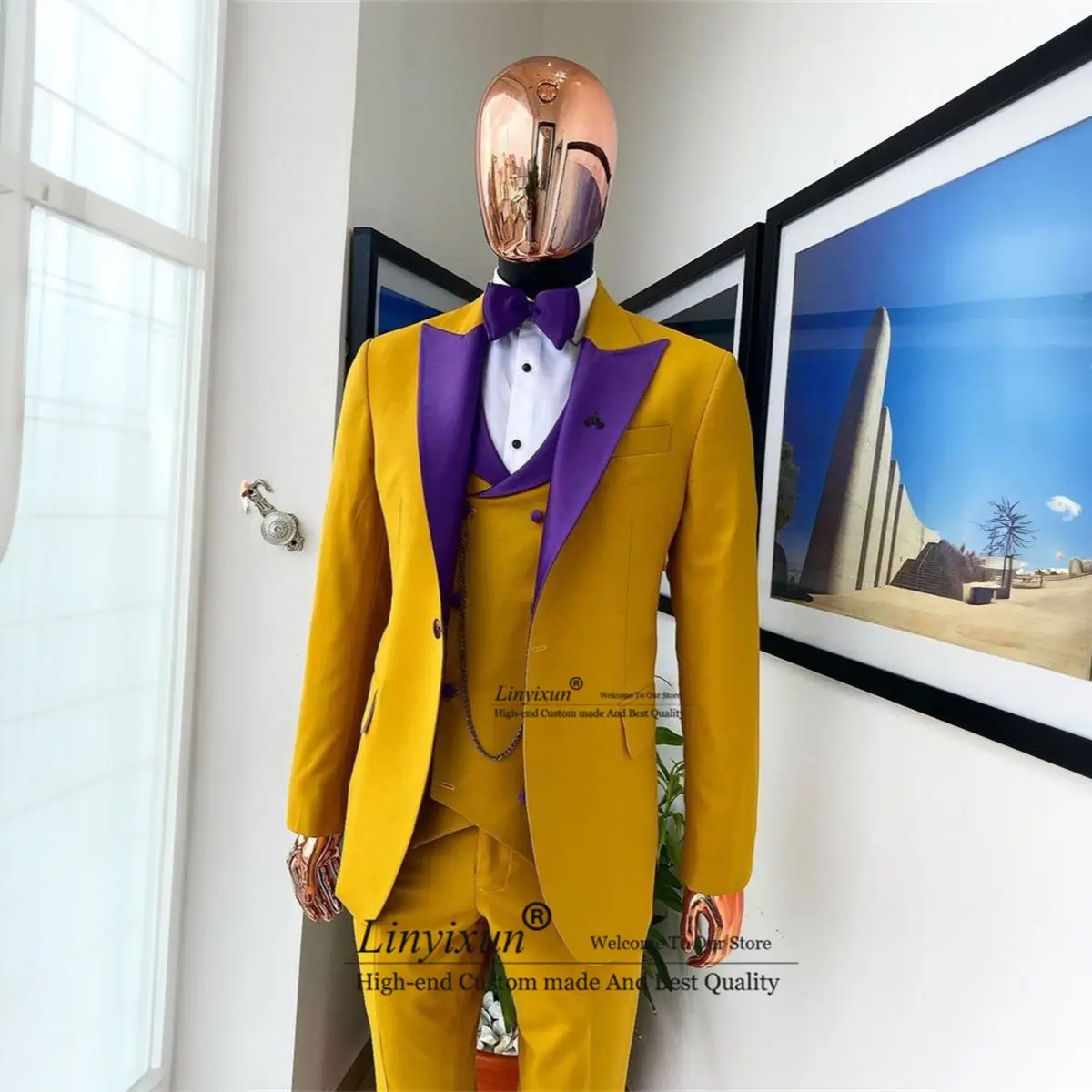 

Красивые мужские костюмы с заостренным лацканом, строгие облегающие деловые блейзеры, куртка, брюки, жилет, мужские костюмы