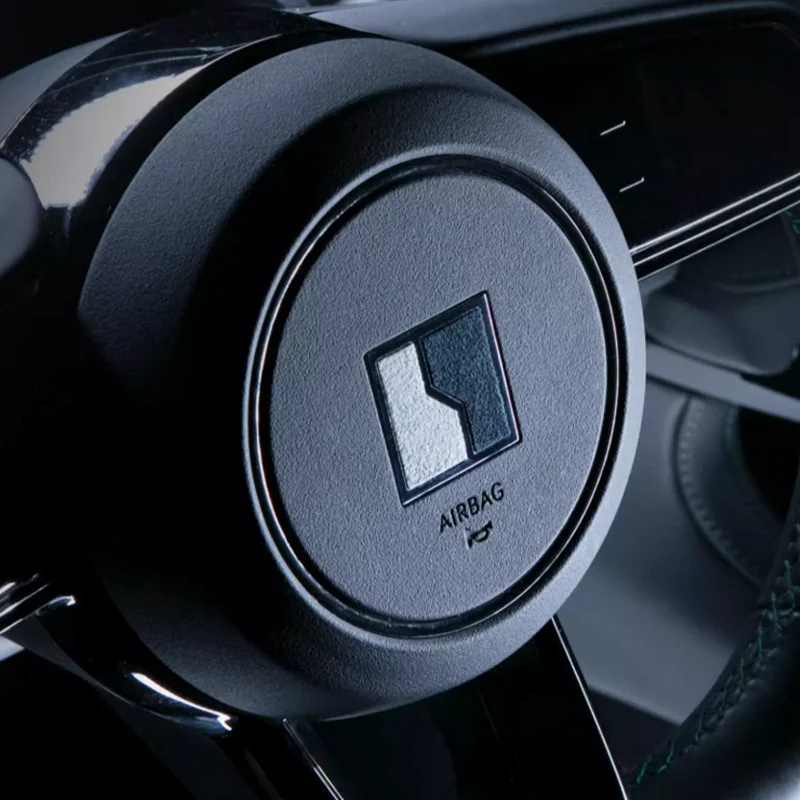 ZEEKR 001 2021-2023 009 Алькантара отделка рулевого колеса наклейка внутренняя замша