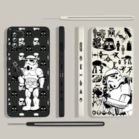 star wars battle robot for samsung galaxy a73 a53 a33 a52 a32 a22 a71 a51 a21s a03s a50 4g 5g liquid left rope phone case cover