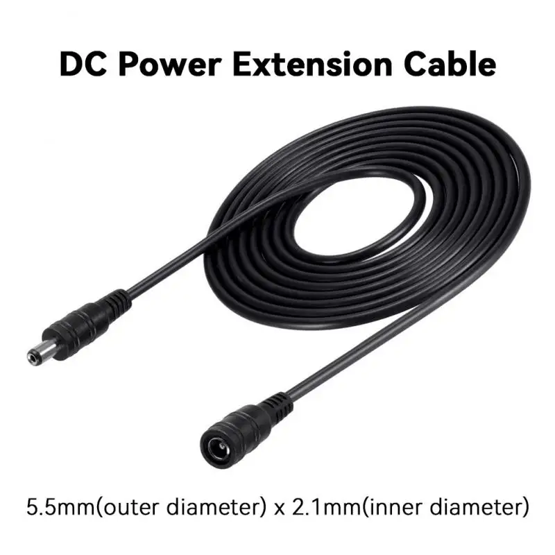 

DC Power Extension Cable For Led Strip 5.5mmX2.1mm Male Female Cord Wire For Router CCTV Camera And Electrical Equipment