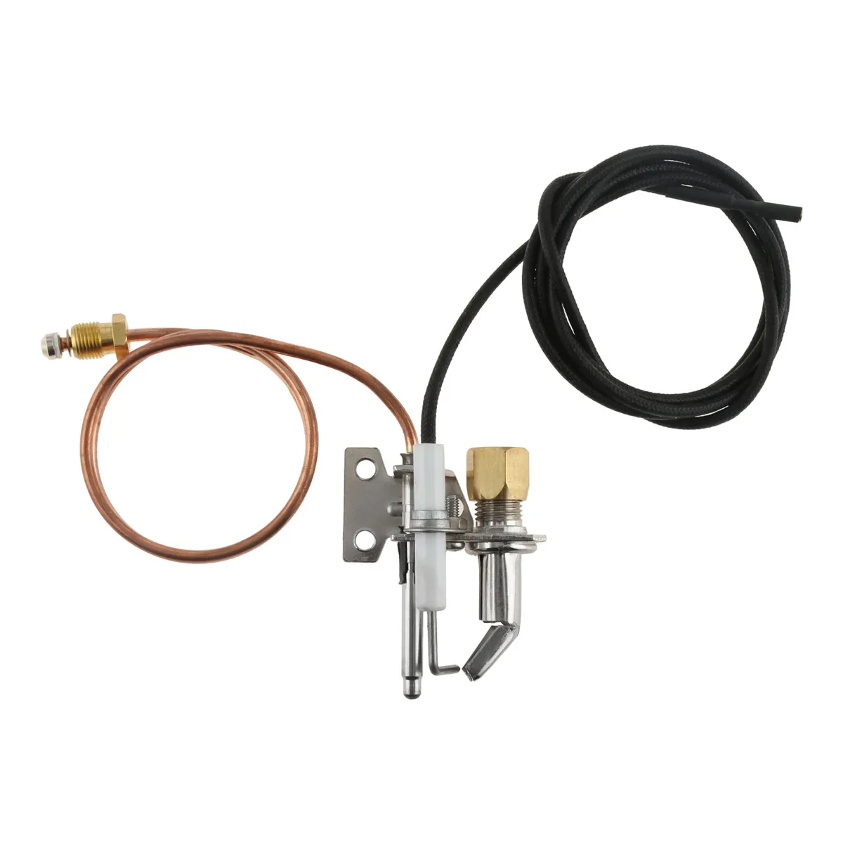 

1set Propane Gas Pilot Burner Assembely Thermocouple & Tubing& Spark Ignitor Replace Wire for Henny Penny Rheem Water Heater
