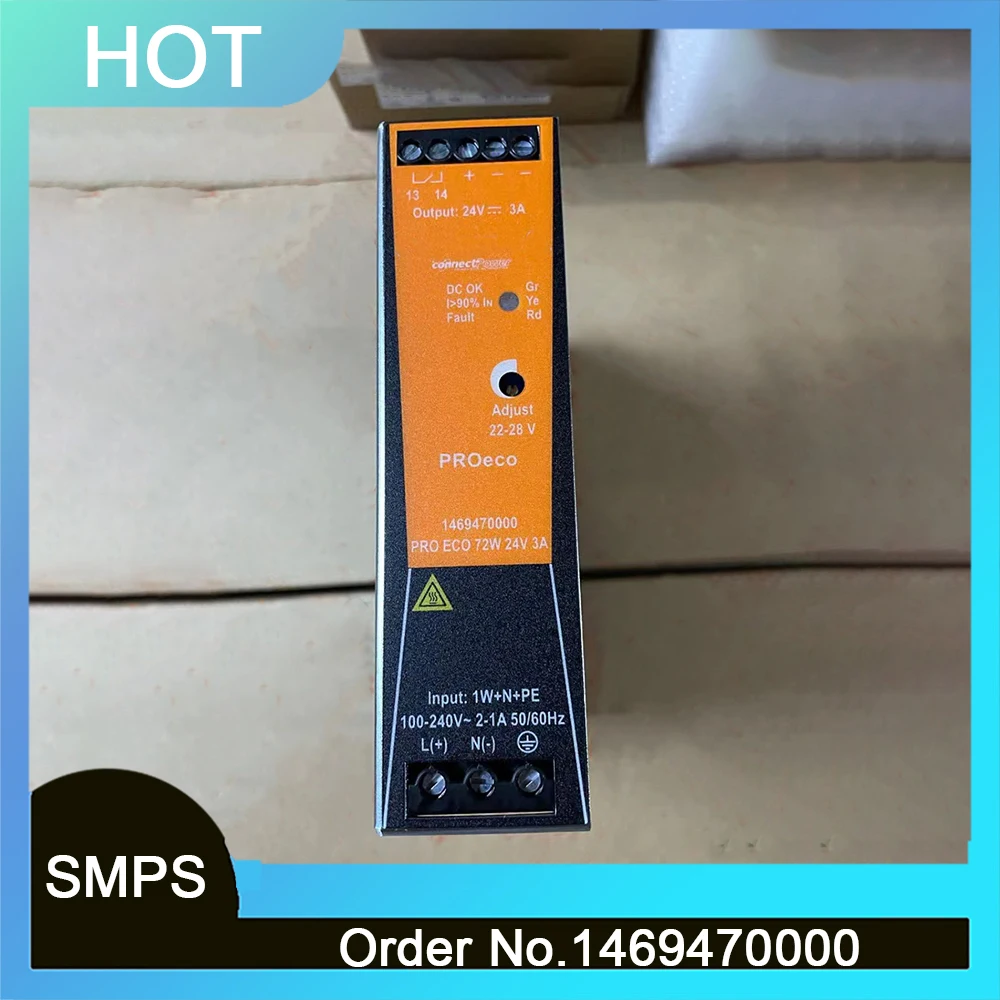 1469470000 для Weidmuller PRO ECO 72 Вт 24 В 3 А Блок питания с переключателем режима 24 В 1469470000 для Weidmuller PRO ECO 72 Вт 24 В 3 А Блок питания с переключателем режима 24 В