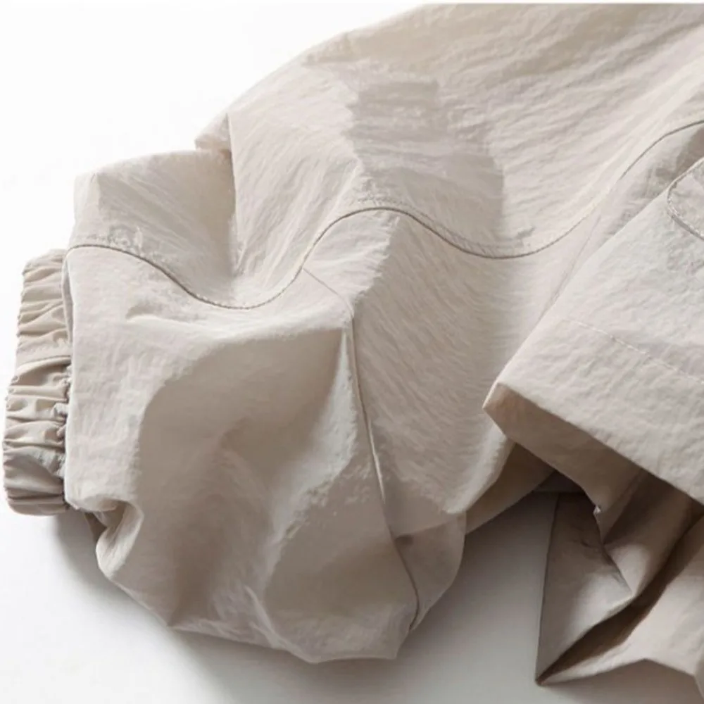 Однотонная тонкая Солнцезащитная одежда свободная Защита от УФ лучей для отдыха