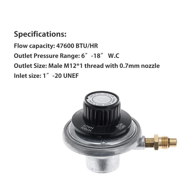 Регулирующий клапан для газового гриля настольный регулятор контрольный