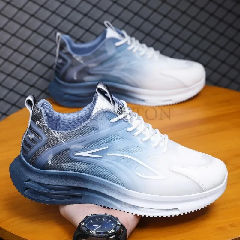 Мужские Вулканизированные Повседневные Кроссовки С Дышащей Сеткой