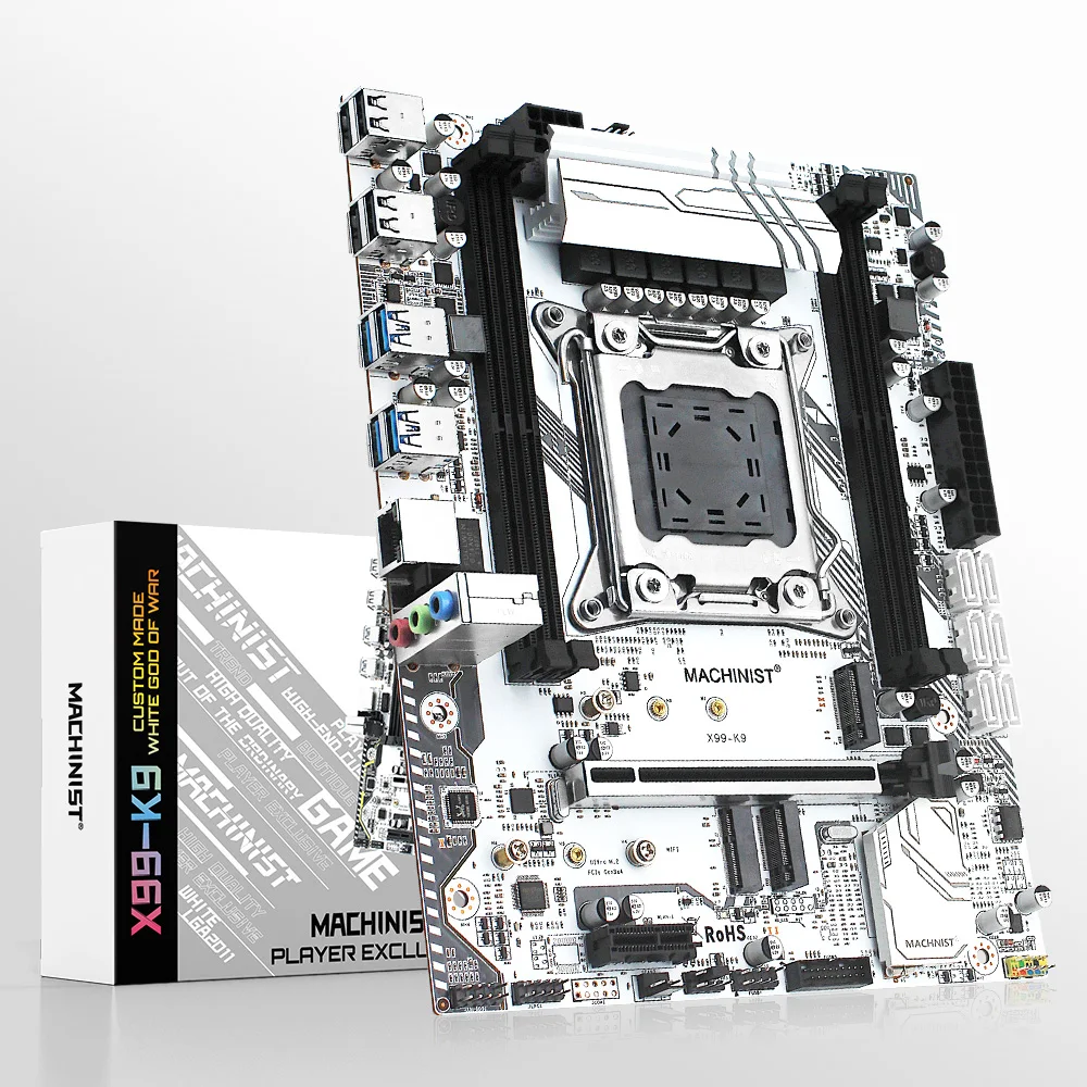 MACHINIST X99 K9 комплект материнской платы LGA 2011-3 с процессором Xeon E5 2680 V4 и DDR4 32 Гб RAM + NVME