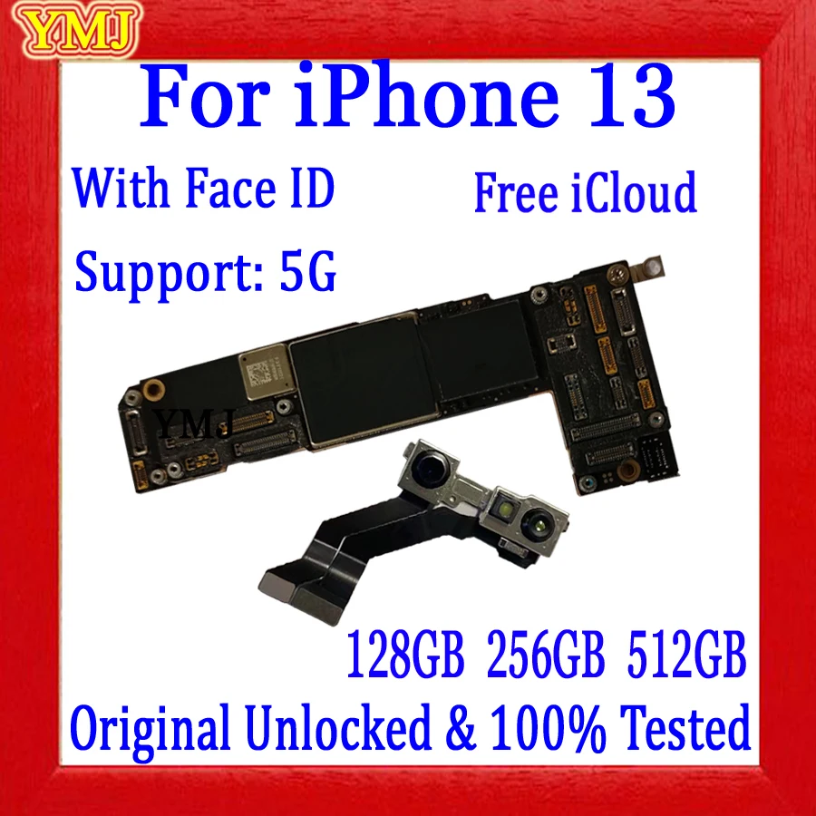 

Бесплатный icloud для iPhone 13 материнская плата 128 ГБ 256 ГБ 512 ГБ Оригинальный разблокированный с/без Face ID Высококачественная логическая плата 100% ...