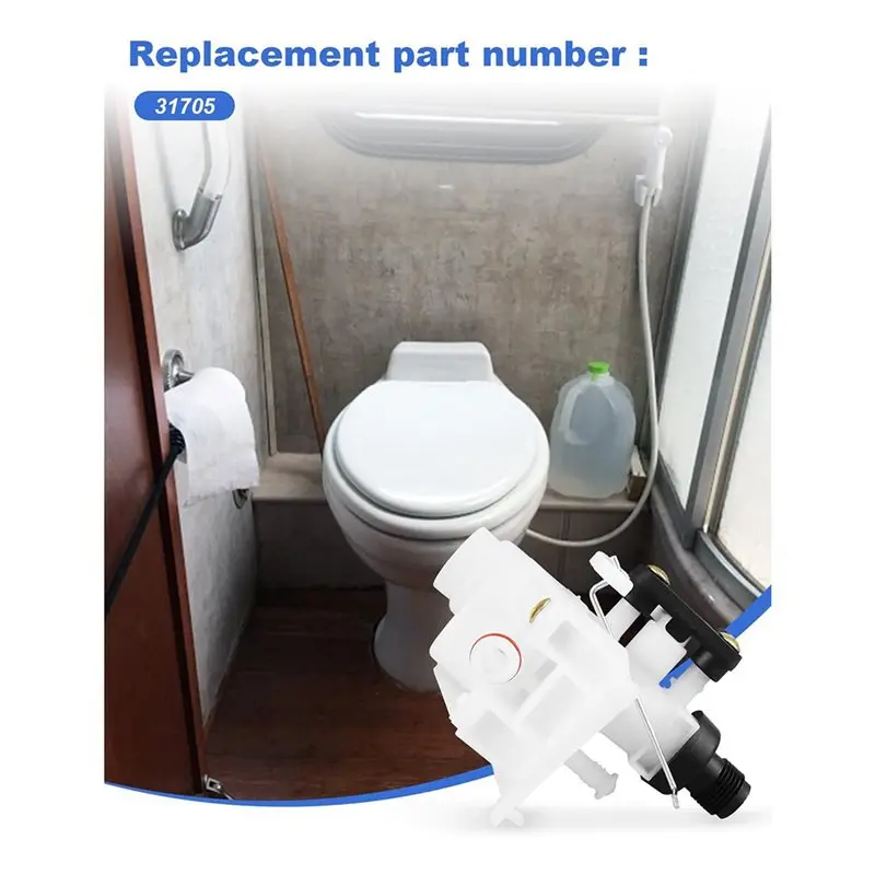 Фото 2X 31705 Комплект клапанов для туалета RV, подходит для моделей Thetford Aqua-Magic V High и Low, детали для туалетов RV. №2