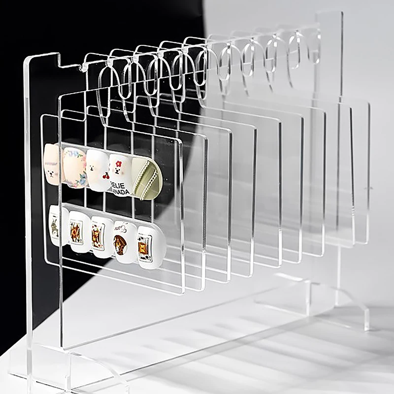 Прозрачный акриловый крючок для дизайна ногтей