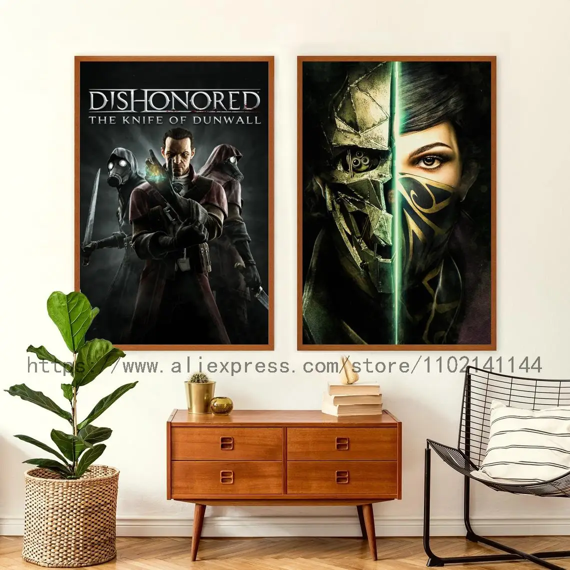 

Dishonored 2 Video Game Decoration Art Poster Wall Art Personalized Gift Modern Family bedroom Decor Canvas Posters
