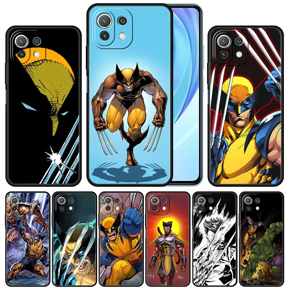 

Cover Case for Xiaomi 11 11T 10 10T 9 9T Lite Note 10 Poco X3 NEC X4 M3 M4 F2 F3 Pro 5G Protection Style Wolverine Marvel