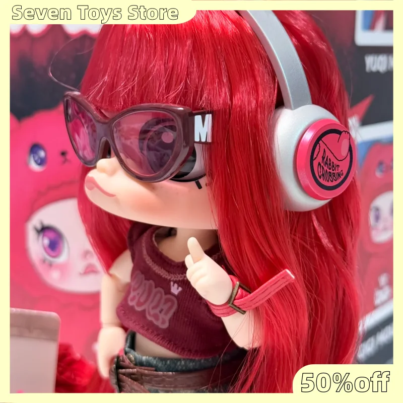 Фото Горячая новинка: Серия фигурок Pop Mart Molly X Yuqi 1/8, совместная коллекция, слепой бокс, оригинальные игрушки, куклы, милые аниме-фигурки, украшения №3
