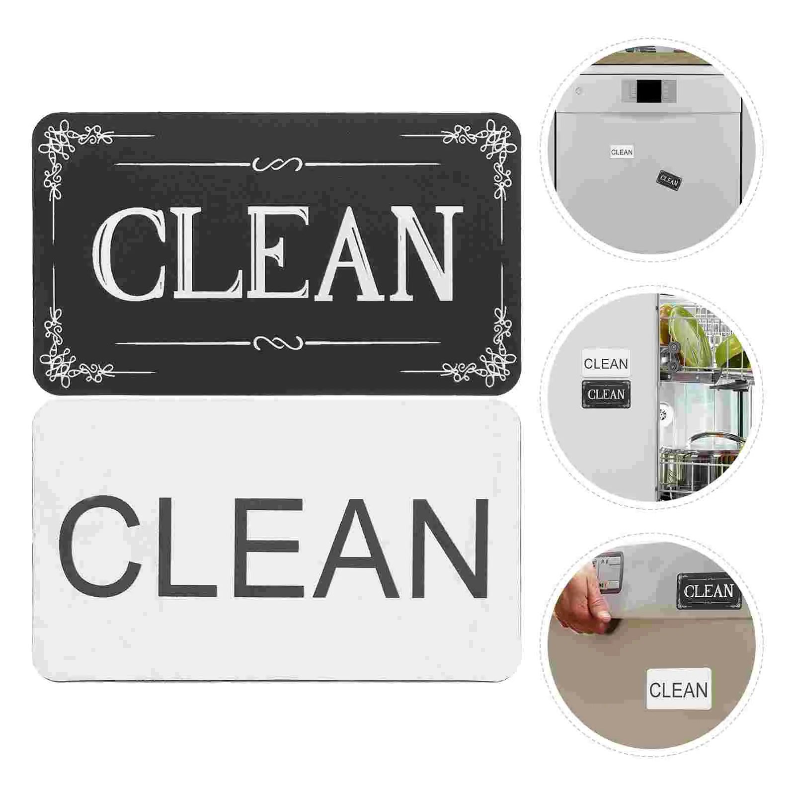 

Sign Magnet Dirty Clean Indicator Dishwasher Machine Washing Laundry Washer Magnets Reminder Dish Signs Decorative Sliding