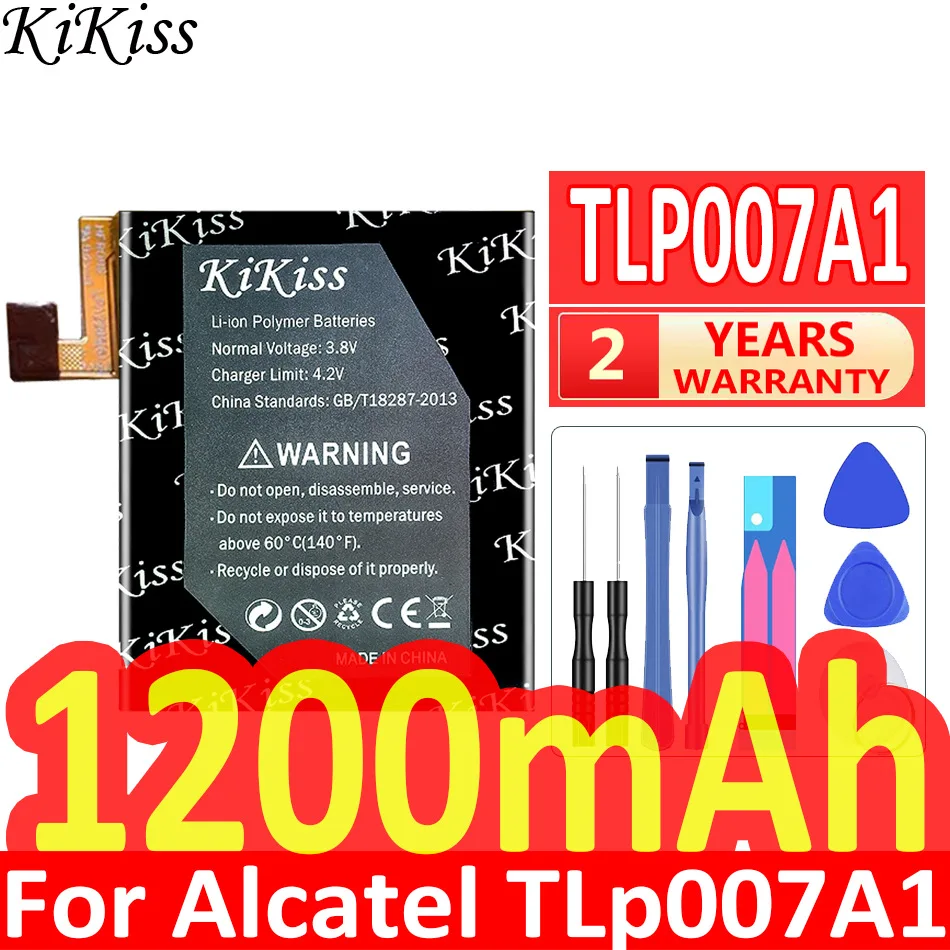 

KiKiss Battery 1200mAh for Alcatel TLp007A1 Batteries + Free Tools