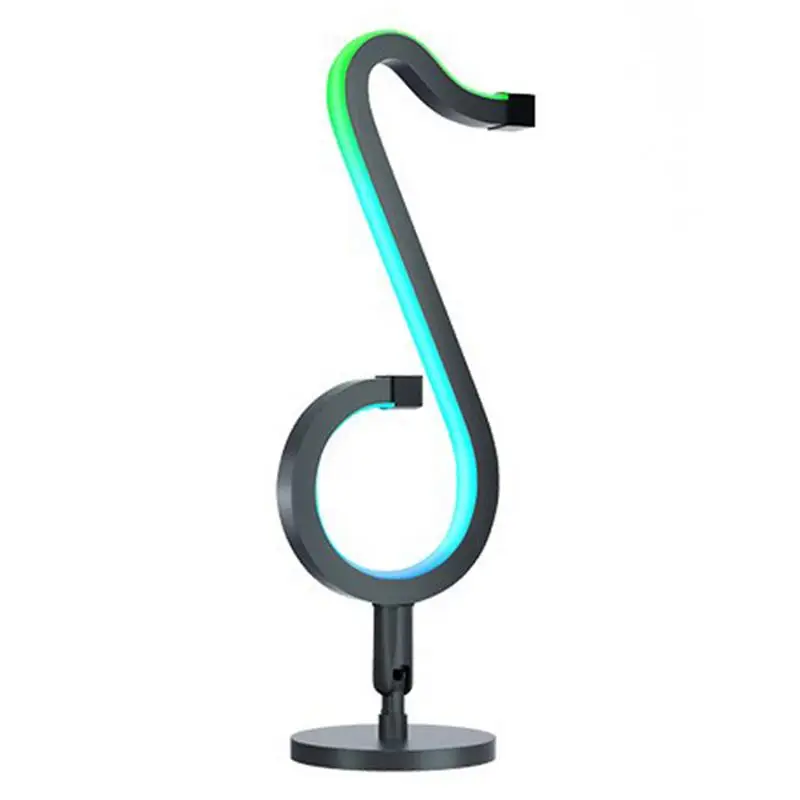 

Musical Note Lamp Nightstand Light 20W Indoor Colorful Cool Lamp Aisle Lighting Decor Remote Control Dimmable Atmosphere Lights