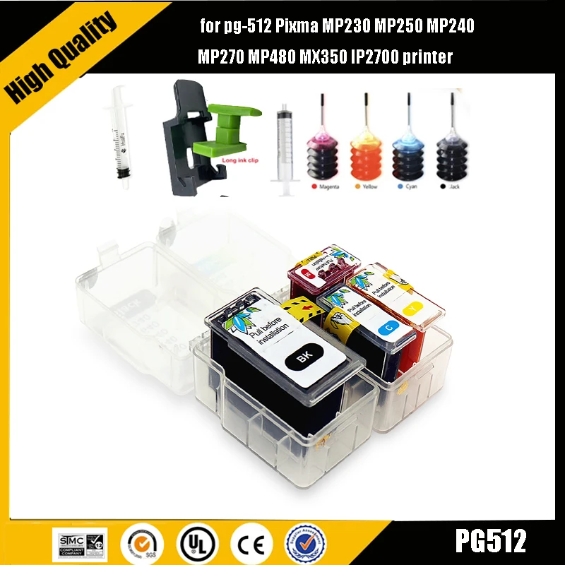 Комплект умных картриджей для Canon PG 512 CL 513 pg512 cl513 Pixma MP280 MP282 MP330 MP480 MP490 MP492 MP495 MP499