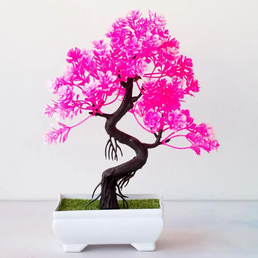 

Colorfast Vivid Fresh-keeping Artificial Flower with Pot for Balcony
