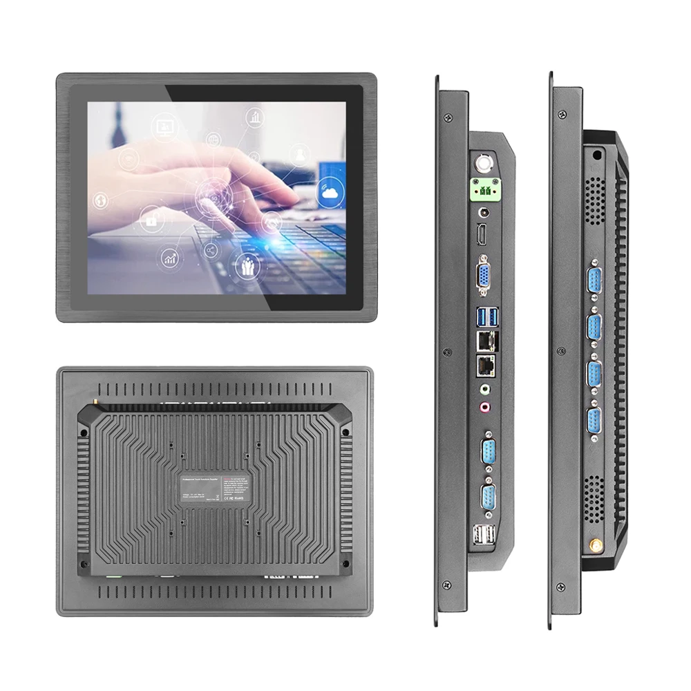

15 inch Embedded Capacitive touch panel PC all in one Fanless J1900 quad core 2.0ghz CPU Industrial panel PC i3 i5 i7
