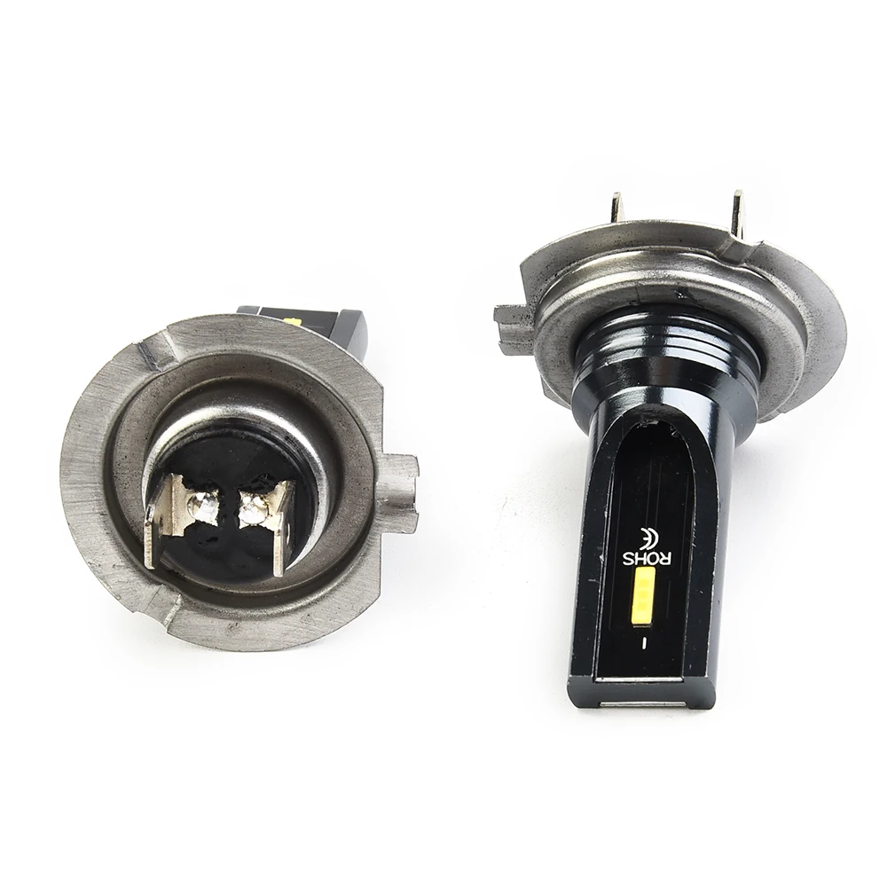 

2pcs Error Free H7 LED Headlight Bulb Hi/Low Bulbs Beam 3000K Yellow Replacement Super Bright 7500LM 60W Auto Light Bulbs