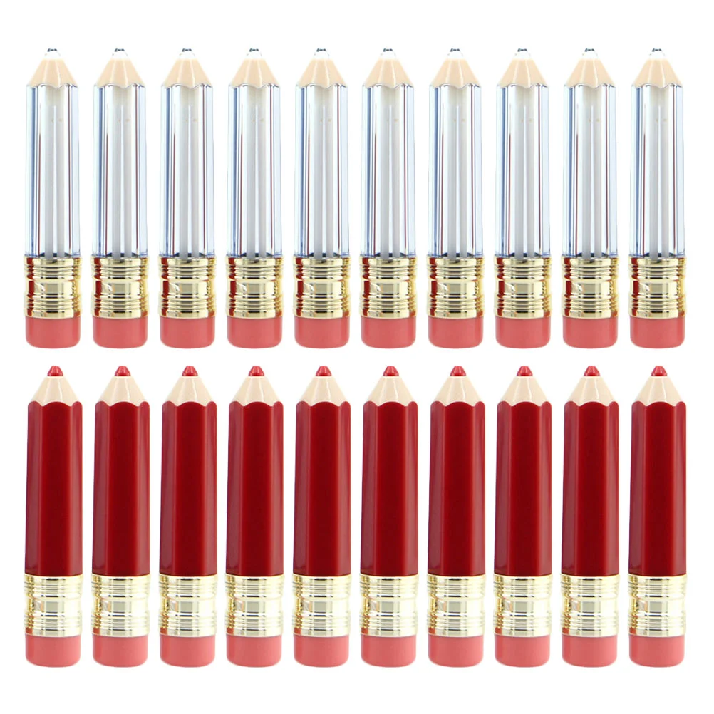 

20 Pcs Plastic Containers Lip Gloss Lipstick Empty Tube Color Vial Refillable Bottles Travel