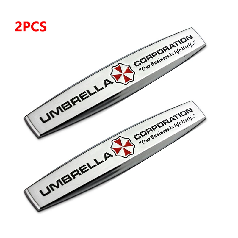 

2 шт., металлические 3d-наклейки в виде зонта