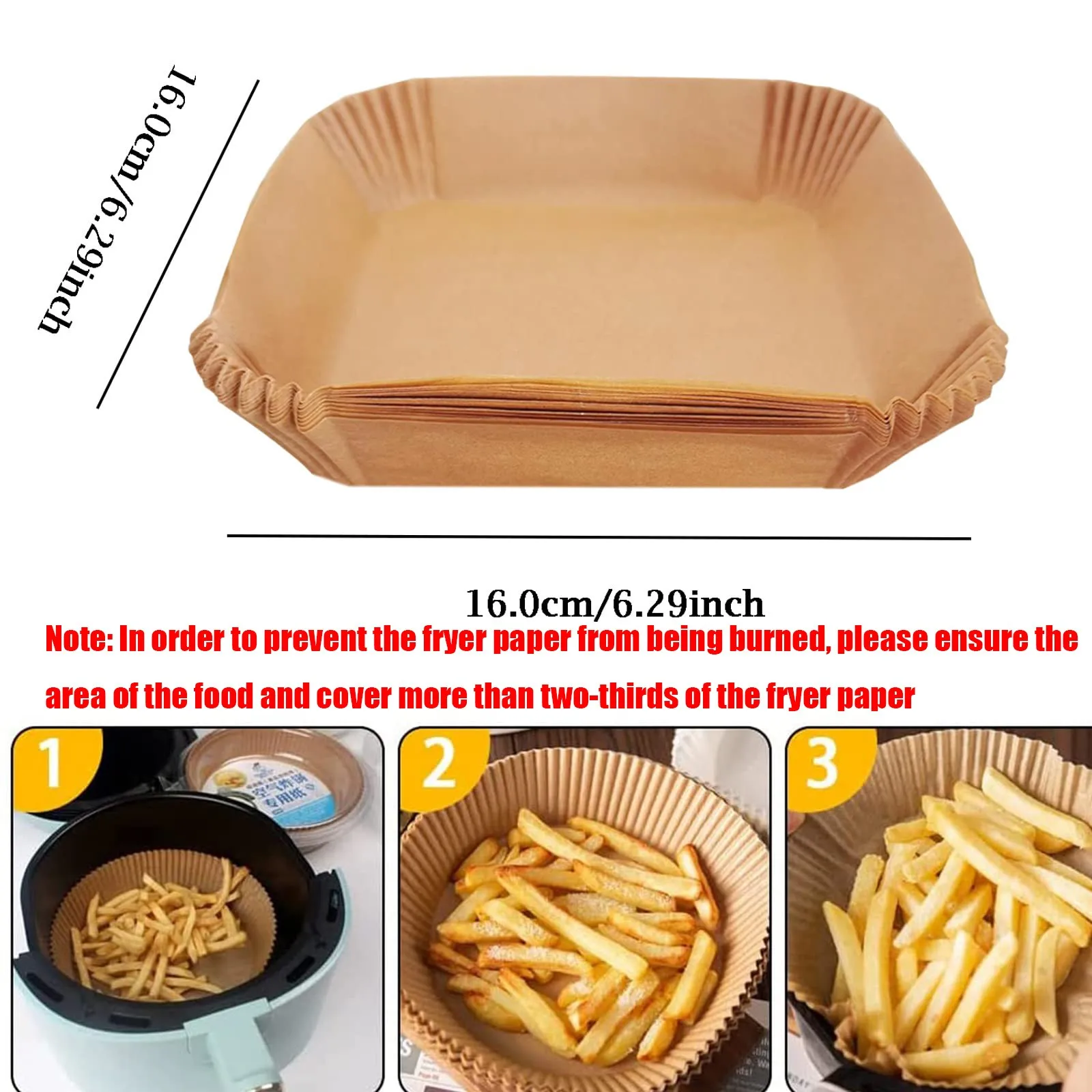 Квадратный Одноразовый бумажный вкладыш антипригарные бумажные вкладыши для