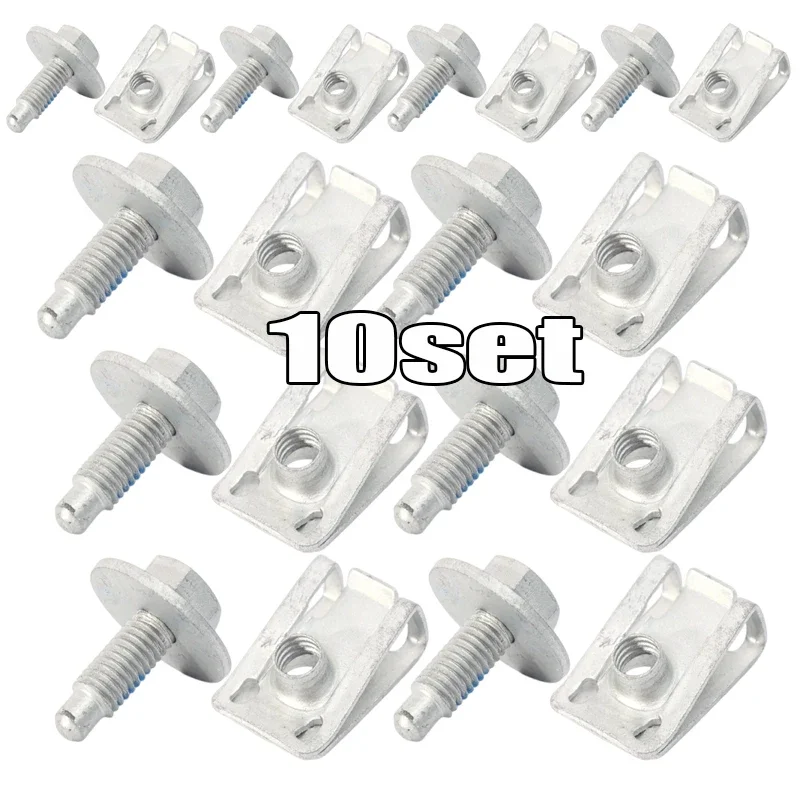 

Болт корпуса M6, U-образная гайка, винты, фиксатор брызговика, защита для Opel Vauxhall Vivaro Renault Fiat Nissan, зажимы для крышки двигателя