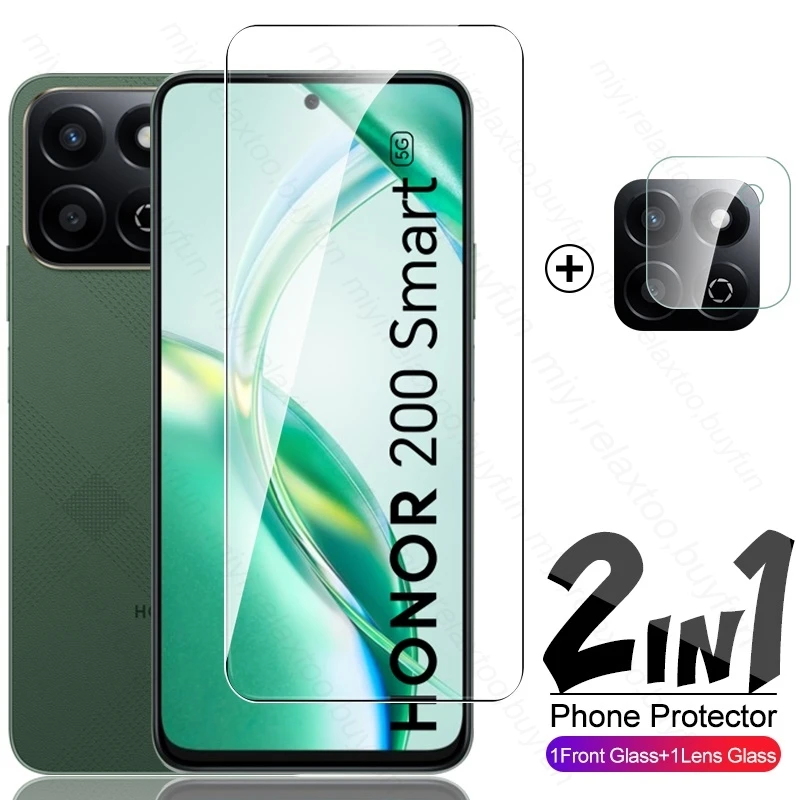 Защитное стекло из закаленного стекла 2 в 1 для Honor 200 Smart 5G защитное камеры