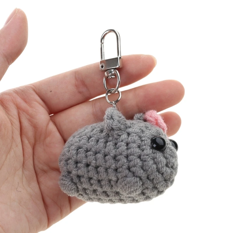 Брелок для ключей в виде грустного хомяка со звуком скрипки украшение рукоделия