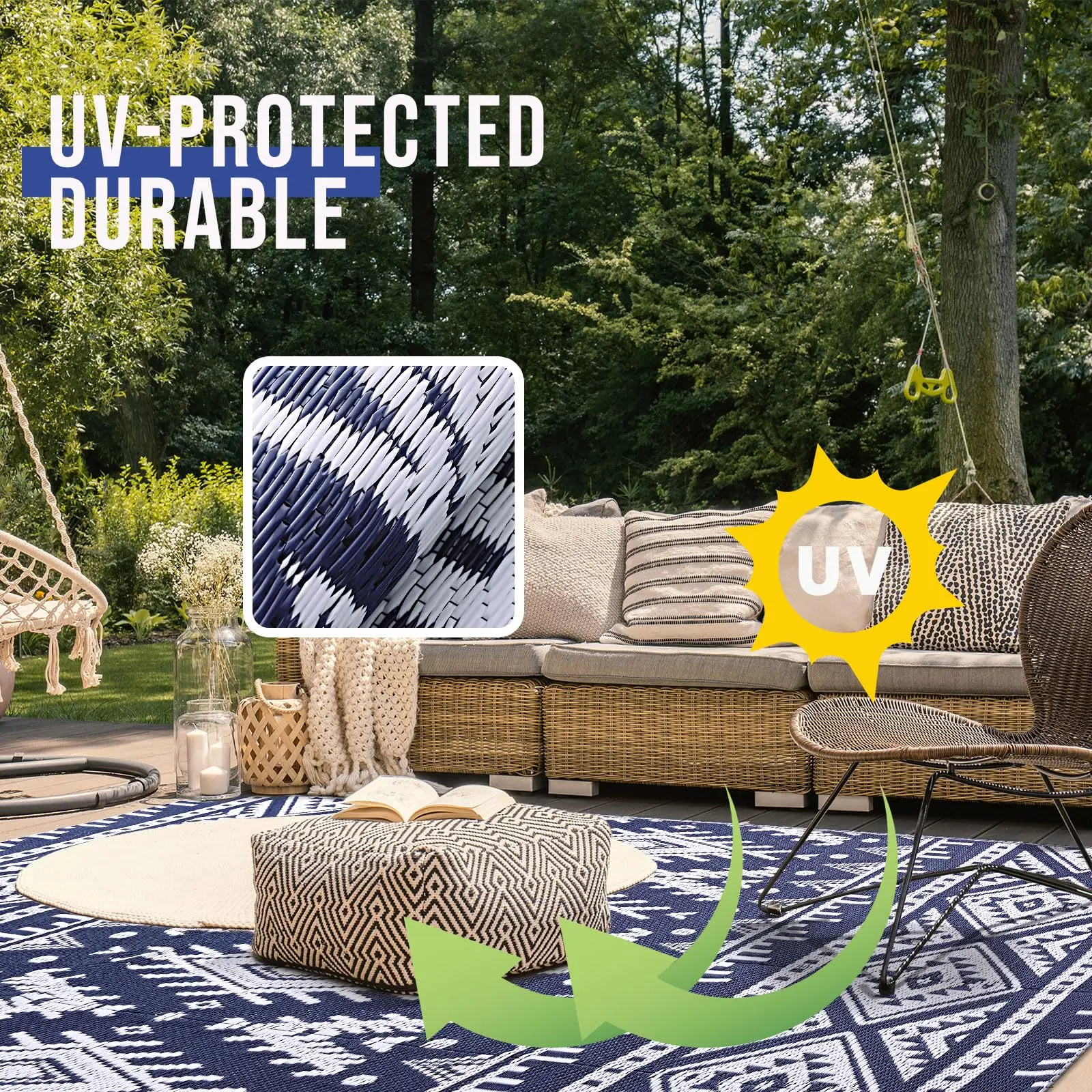 Homaxy ромбовидная коса с тотемом уличное одеяло уличный пластиковый соломенный