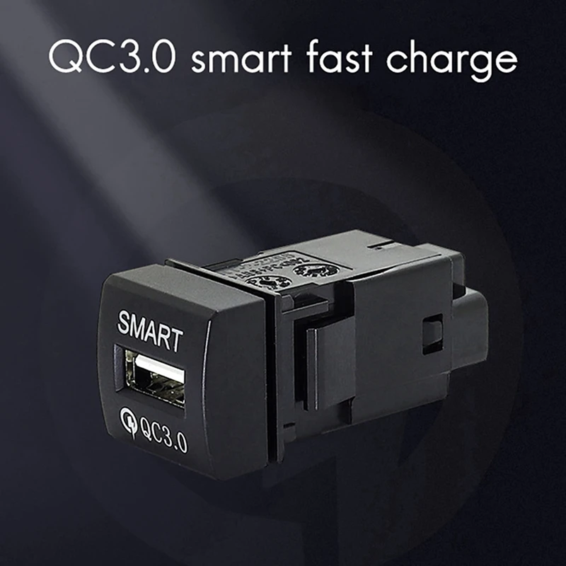 2 шт. автомобильное зарядное устройство USB QC3.0 для Toyota Ralink 2019