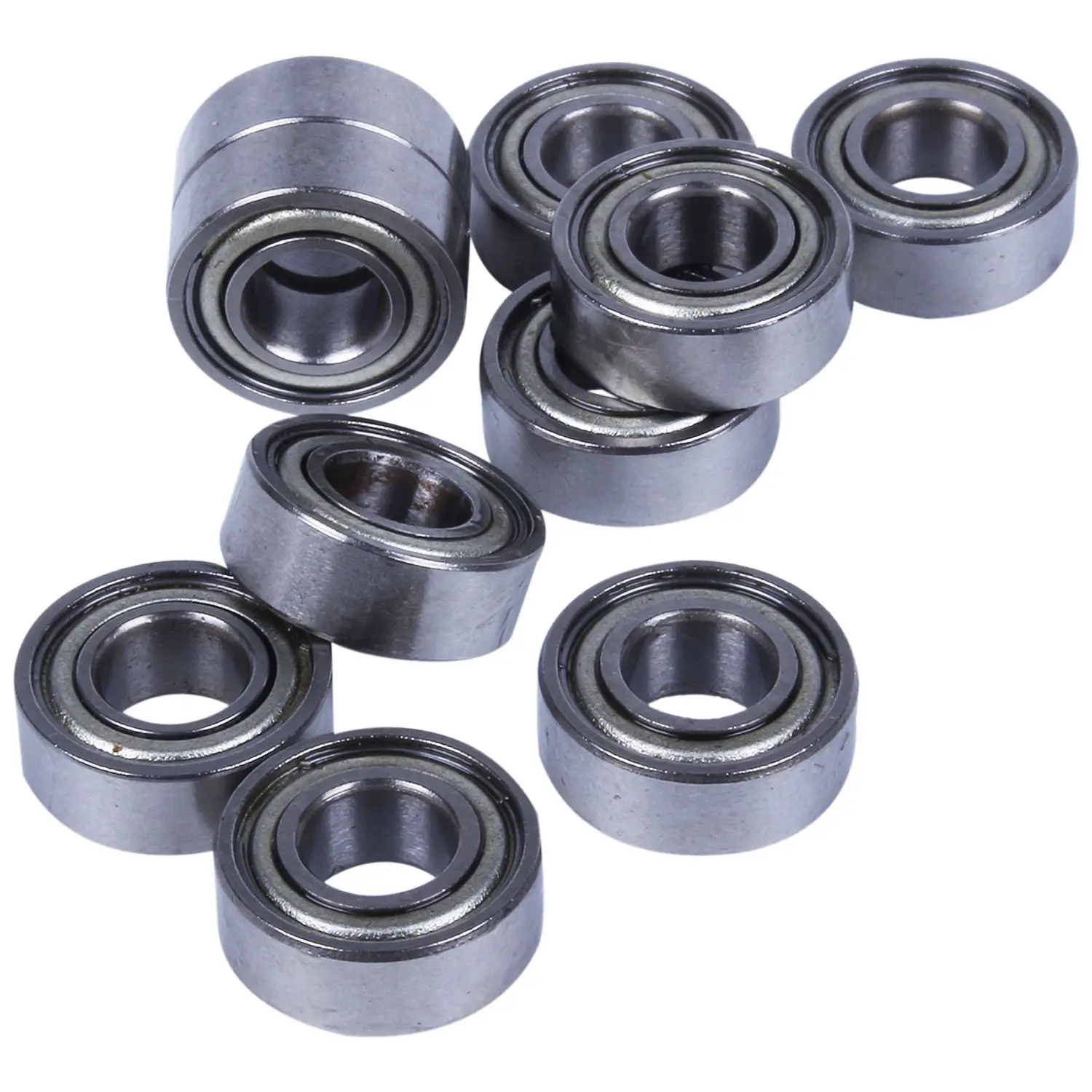 

10pcs Miniature Sealed Metal Shielded Metric Ball Bearing Model: MR115 ZZ 5x11x 4MM