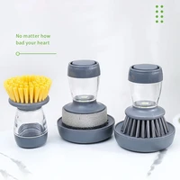 cleaning brushes dish washing tool soap dispenser refillable pans cups bread bowl scrubber kitchen goods accessories gadgets 1pc